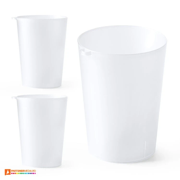 pahare din plastic de 400 ml cu agatatoare va1697