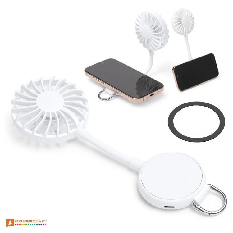 ventilatoare portabile cu baterie de 500 mah ve2005 poza 1