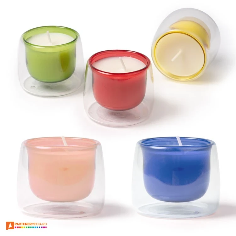 candele promotionale din sticla cu lumanare parfumata vl1530 poza 1