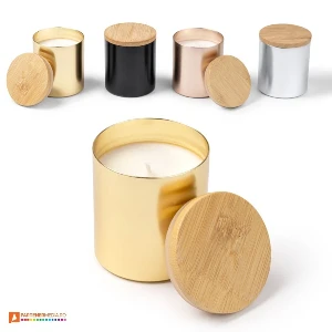 lumanari parfumate cu candela metalica colorata si capac vl1597