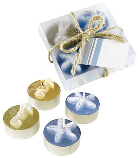 0902141 Set promotional de lumanari cu design marin Sealife