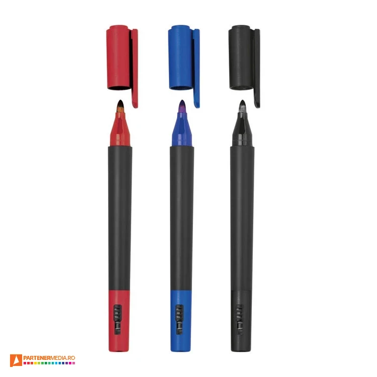 cuttere marekere promotionale cu varf colorat subtire 15483 poza 1