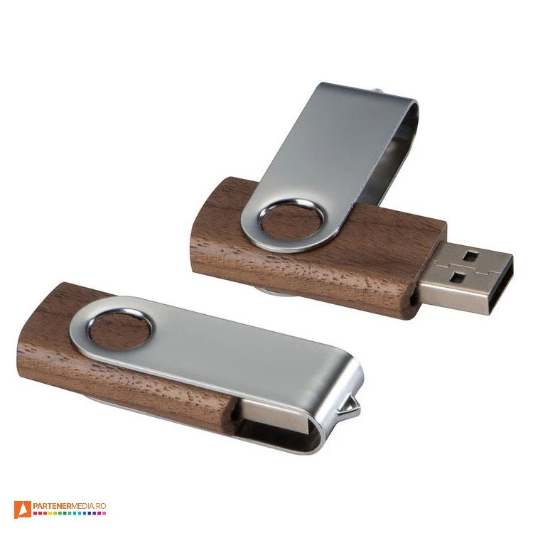 memory stick uri usb twister de 4 gb din lemn de nuc 20878