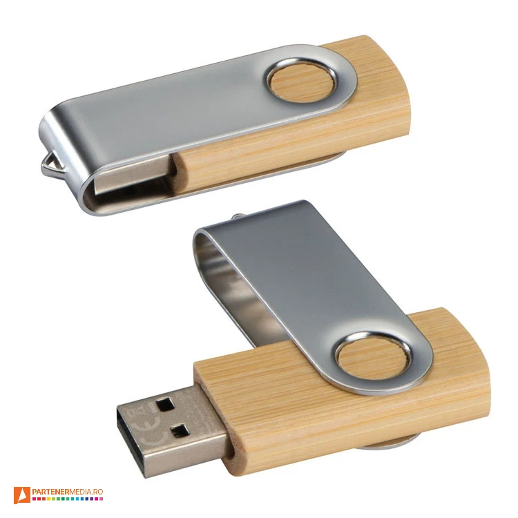 stick uri usb din lemn de tip twister 22488