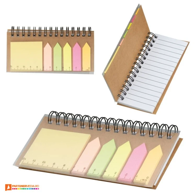 carnetele promotionale cu etichete colorate adezive 24471