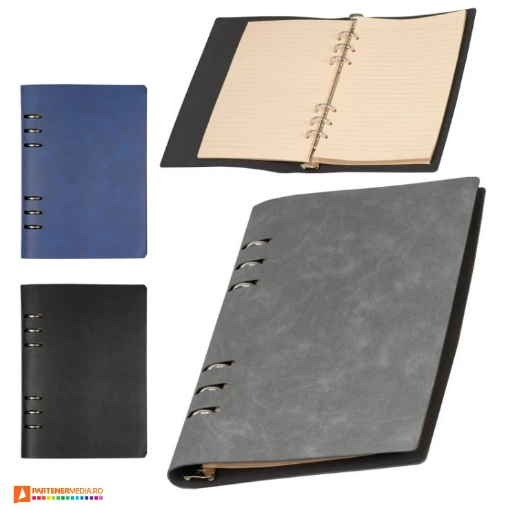 notebook uri promotionale a5 cu coperti din imiatie de piele 25253 poza 1