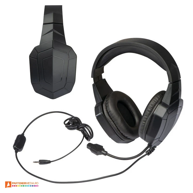 casti audio cu fir si microfon pliabil 32316 poza 1