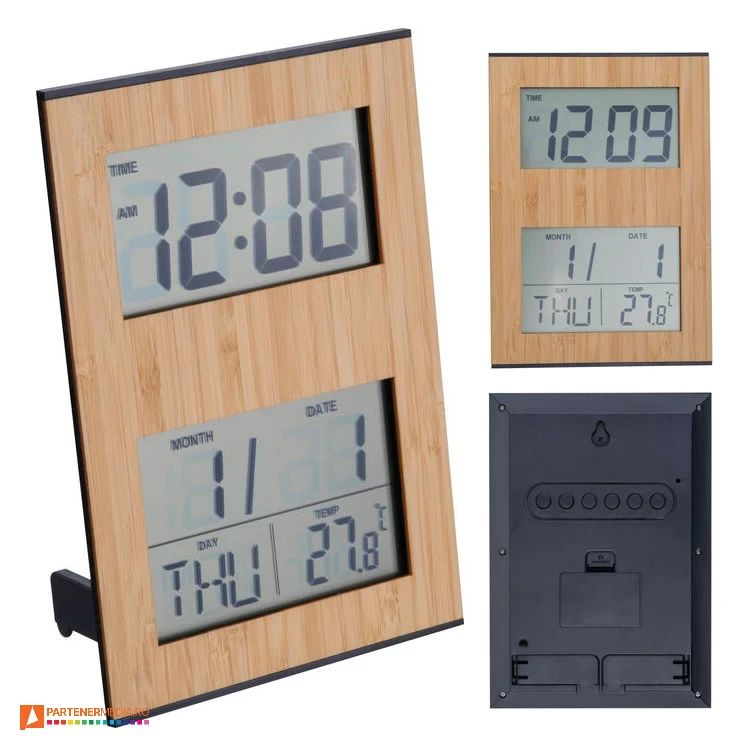 ceasuri de birou cu termometru si calendar 35367 ceasuri de birou cu termometru si calendar 35367 poza 1