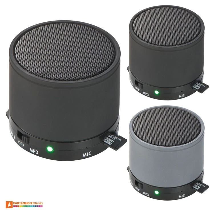 Boxe wireless din metal cu design minimalism si incarcare prin USB boxe audio wireless cu slot micro sd 43369