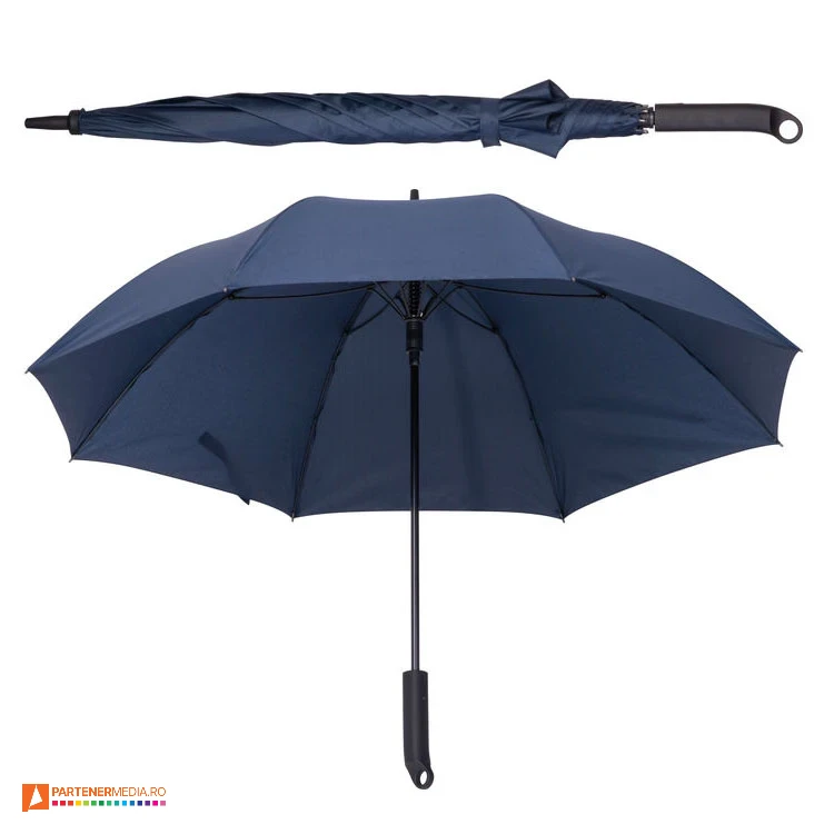 umbrele promotionale bleumarin cu maner soft touch 45422 poza 1