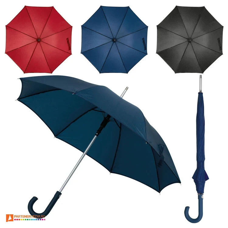 umbrele promotionale cu maner curb cauciucat 47447 poza 1