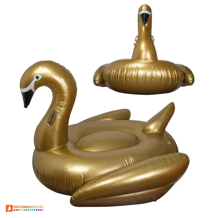 saltele gonflabile aurii cu forma de lebada 55254 poza 1