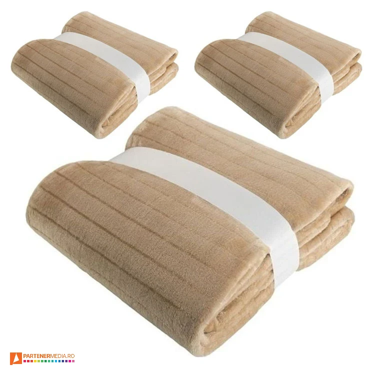 paturi promotionale crem din fleece 5600400aj3 poza 1