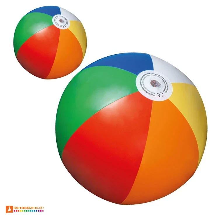mingi de plaja multicolore gonflabile din pvc 58260 poza 1