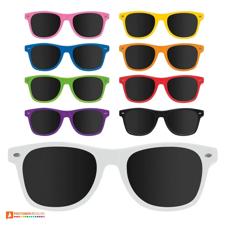 ochelari de soare din plastic cu design clasic 58758 poza 1