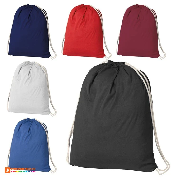 rucsacuri drawstring din bumbac cu snururi duble 60024