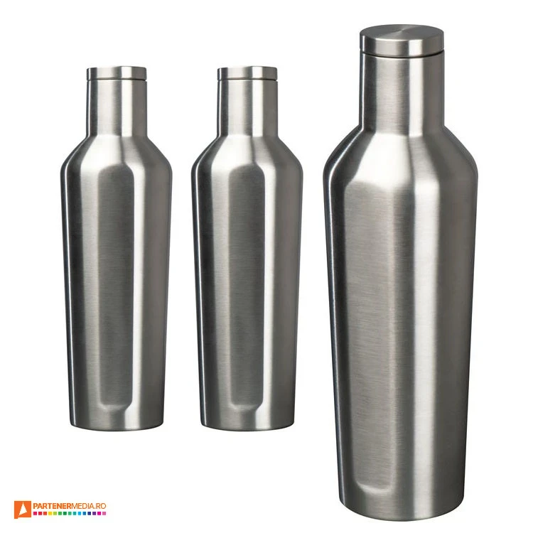 sticle metalice argintii din otel de 500 ml 6119907