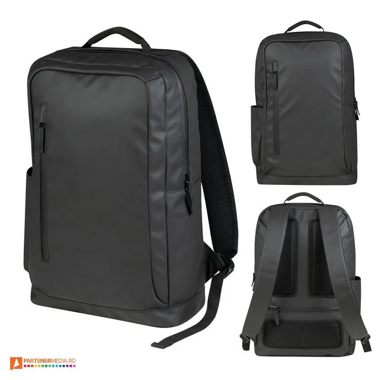 Rucsacuri promotionale din poliester impermeabil cu buzunar de laptop rucsacuri negre de laptop impermeabile 61334