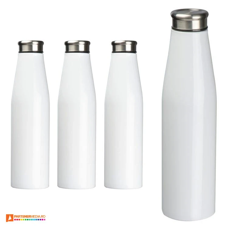 bidoane promotionale metalice cu suprafata alba 61514