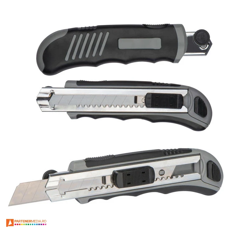 cuttere cu maner ergonomic si lame de rezerva 83176