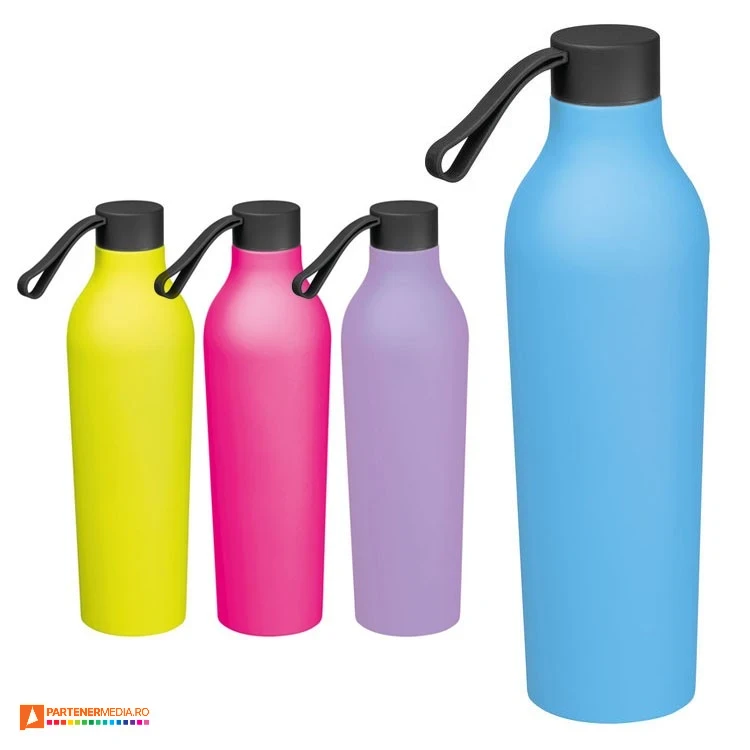 sticle termoizolante promotionale cu suprafata cauciucata 83890