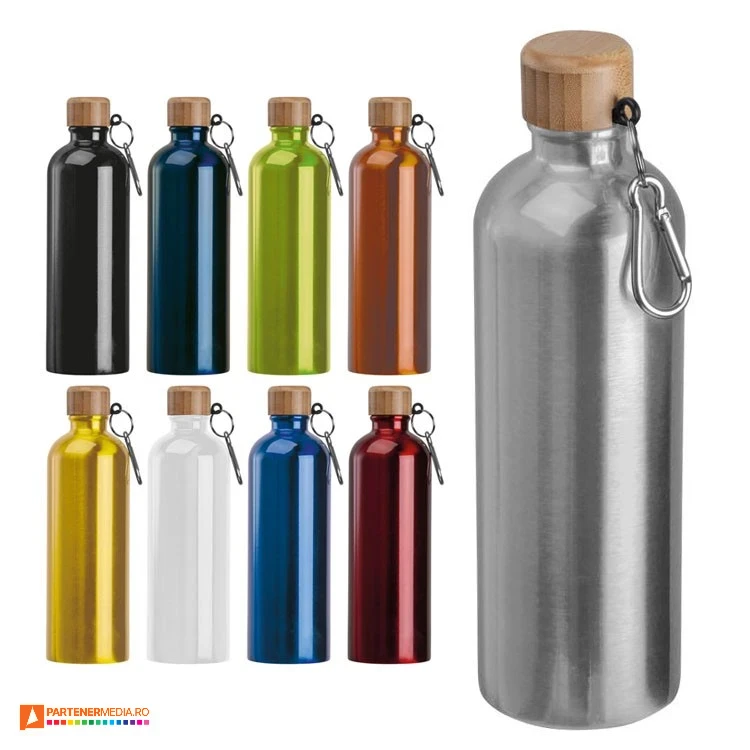 bidoane metalice colorate de 750 ml cu carabina 84971