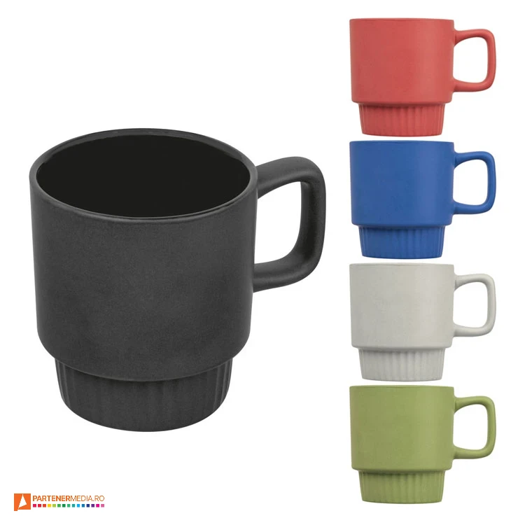 cani ceramice de 300 ml cu suprafata mata colorata 85361 poza 1