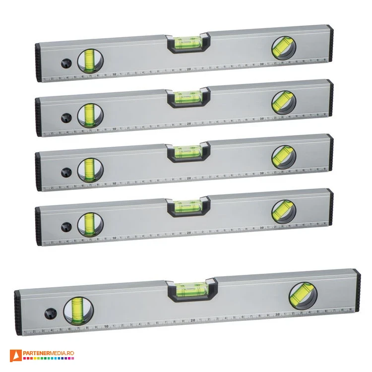 nivele cu 3 bule de aer cu rigla magnetica de 40 cm 94352