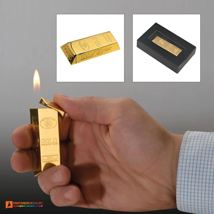 brichete metalice aurii cu forma de lingou de aur 9874198 poza 1