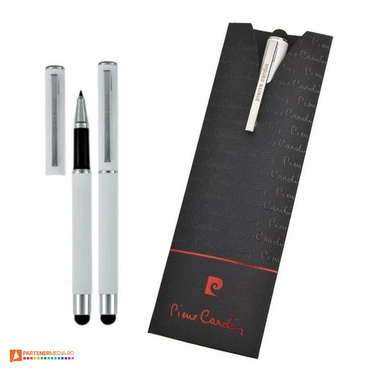 pixuri albe pierre cardin cu touch pen si capac b0300800ip3 poza 1
