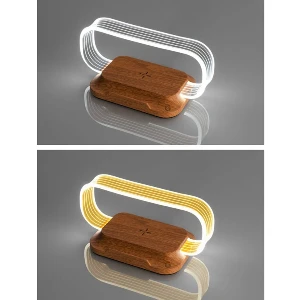 incarcatoare wireless de telefon cu lampa ambientala b1100300ip3 poza 2