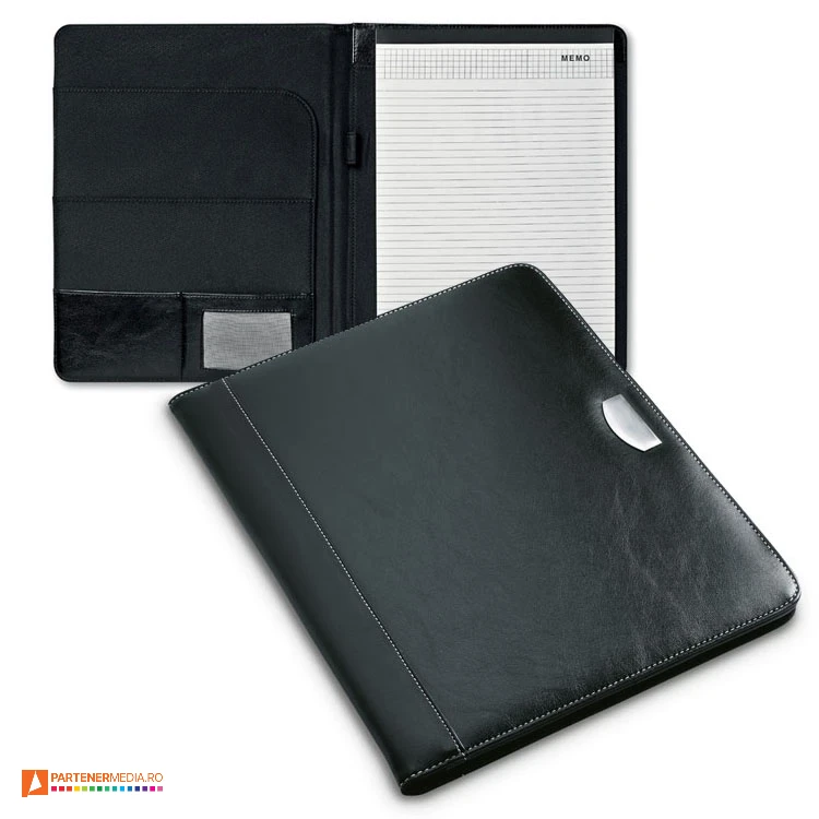 mape a4 de conferinta din imitatie de piele neagra it3750 poza 1