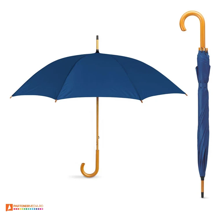 umbrele bleumarin promotionale cu maner curb din lemn kc5132 umbrele bleumarin promotionale cu maner curb din lemn kc5132 poza 7