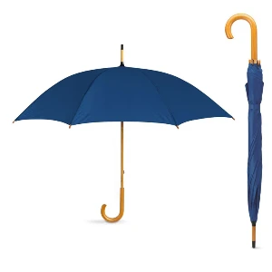 umbrele bleumarin promotionale cu maner curb din lemn kc5132 poza 7