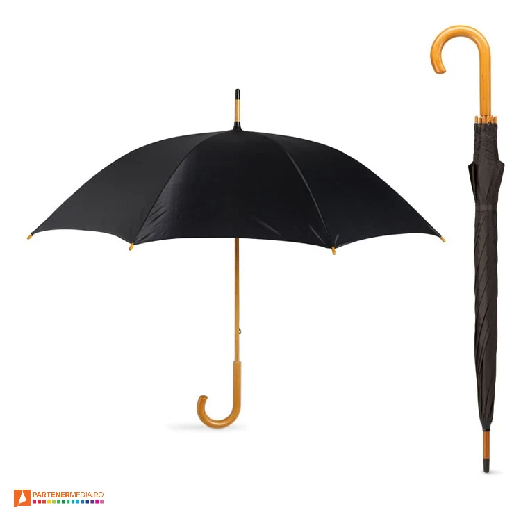 umbrele negre promotionale cu maner curb din lemn kc5132 umbrele negre promotionale cu maner curb din lemn kc5132 poza 9