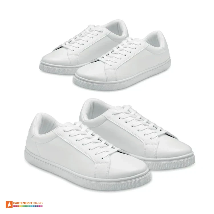 incaltaminte sport din imitatie de piele alba marimea 38 mo2038