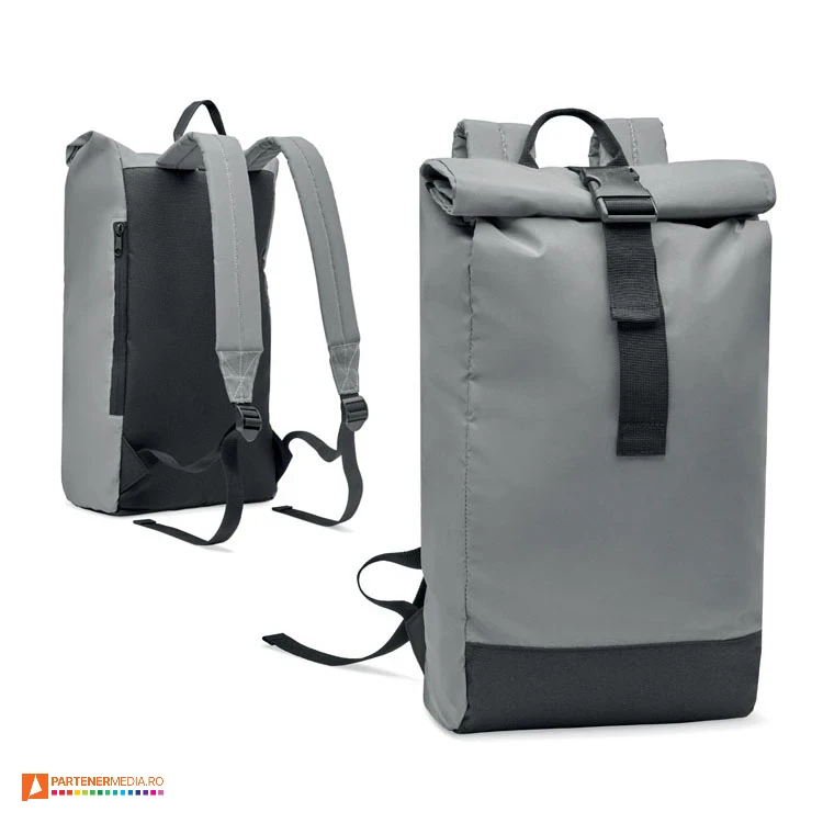 rucsacuri promotionale rolltop cu buzunar de laptop mo2056
