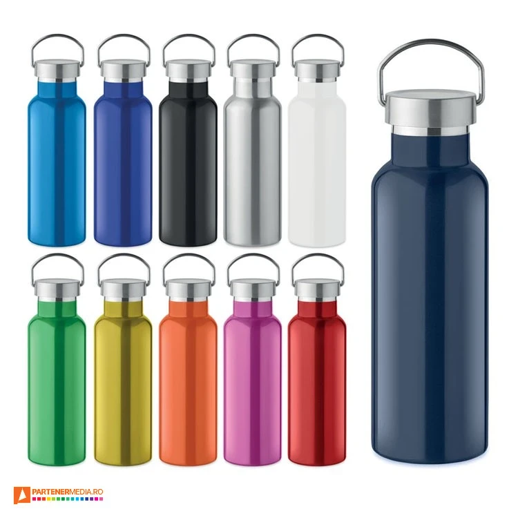 sticle promotionale metalice colorate cu capacitate de 500 ml mo2107