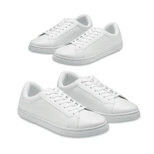 incaltaminte sport din imitatie de piele alba marimea 44 mo2044