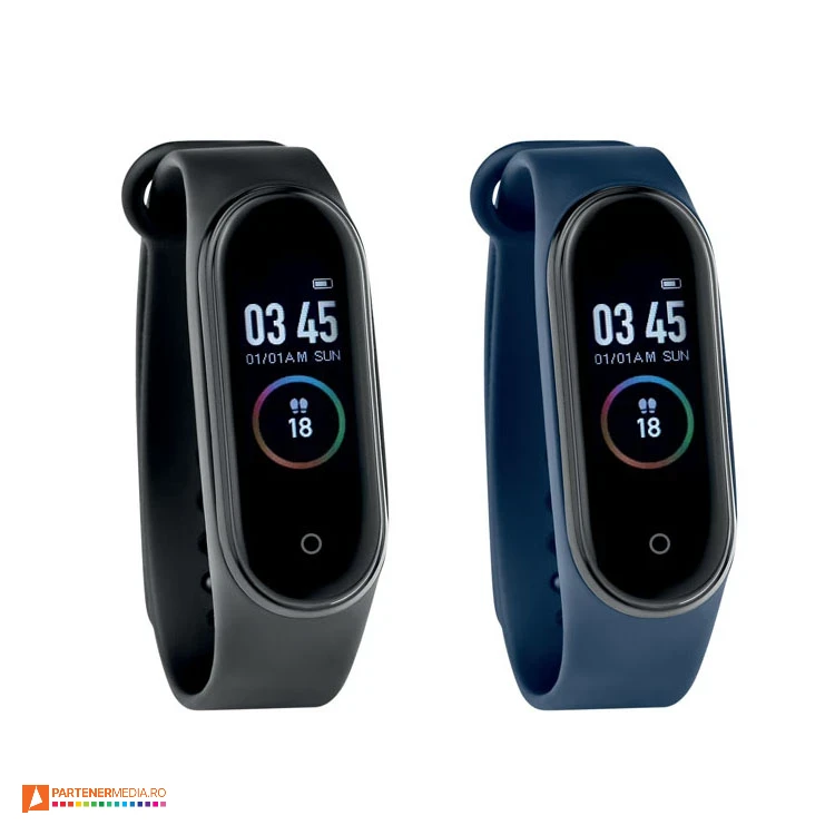 ceasuri smartwatch promotionale cu bratara colorata din silicon mo2270 poza 1