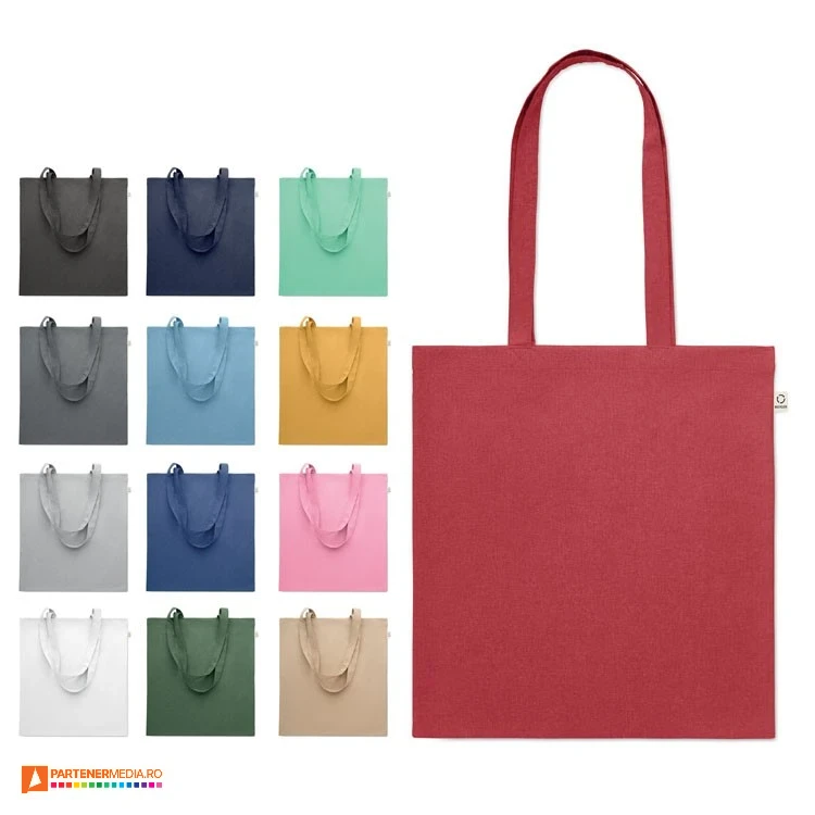 sacose ecologice colorate pentru cumparaturi cu manare lungi mo2302 poza 1