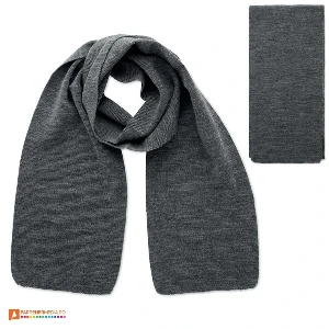fulare gri inchis unisex din poliester reciclat mo2338 poza 4