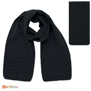 fulare negre unisex din poliester reciclat mo2338 poza 5