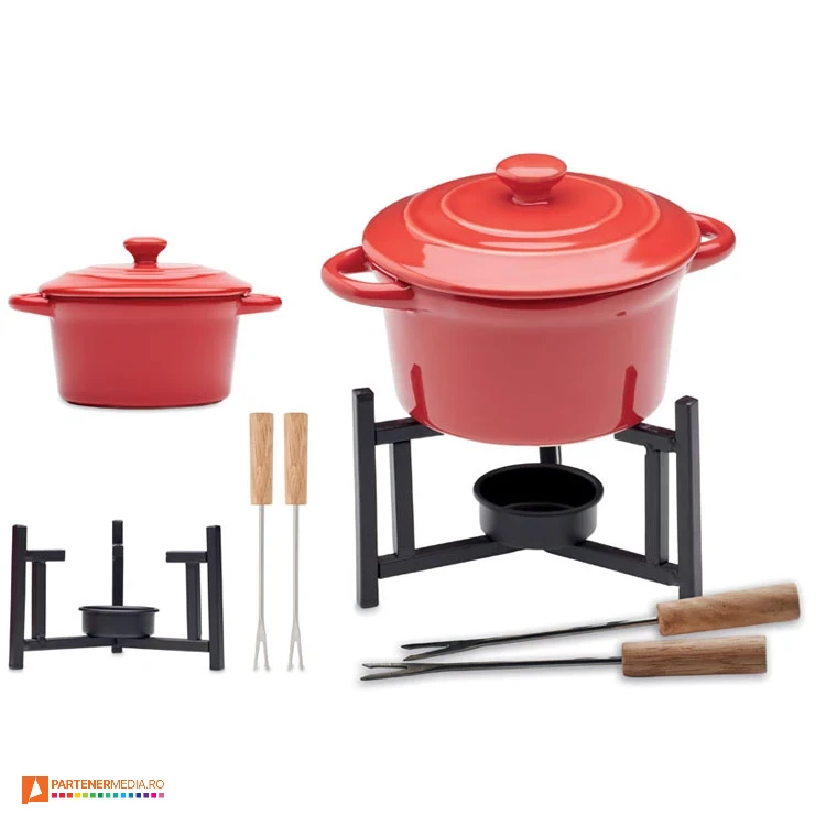 seturi ceramice fondue cu capac mo2386 poza 1