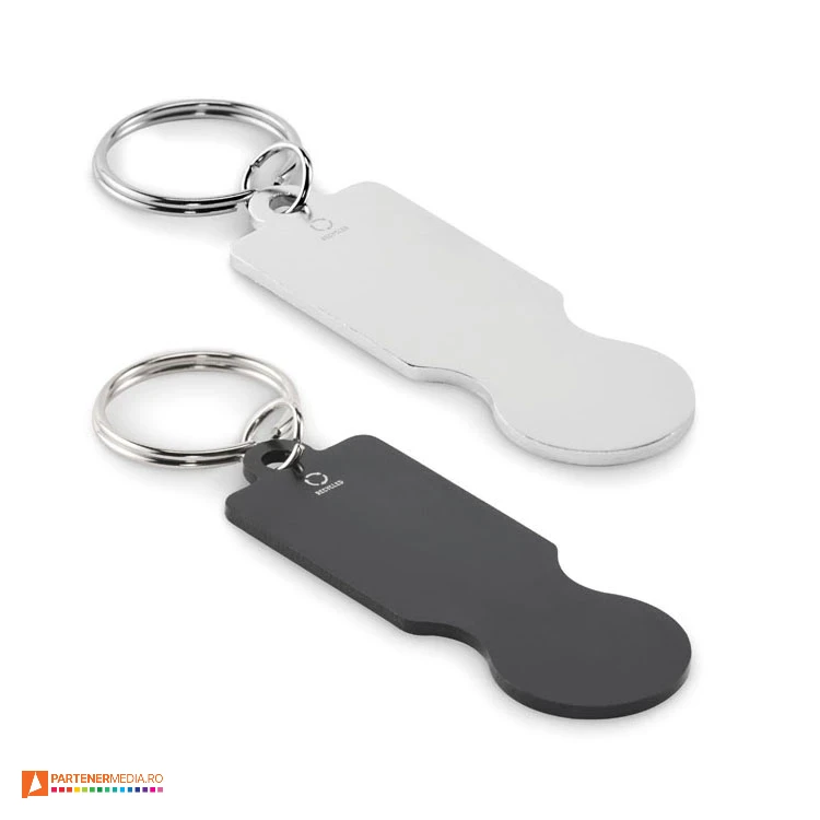 brelocuri metalice cu moneda pentru carucioare mo2407 poza 1