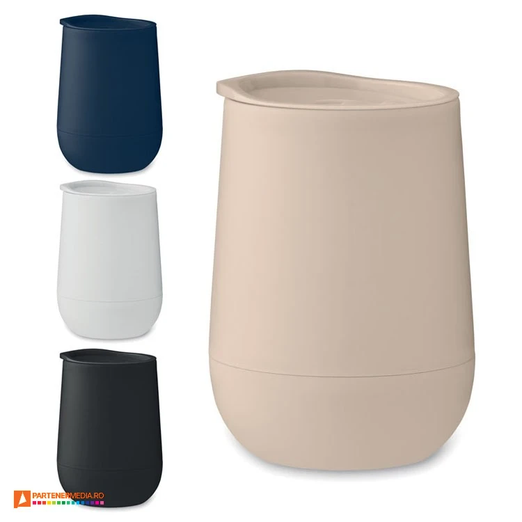 pahare promotionale cu pereti dubli din plastic mo2444