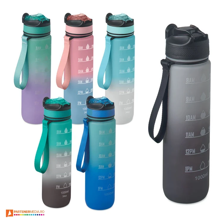 bidoane sport promotionale de 1 litru cu gradatii mo2489