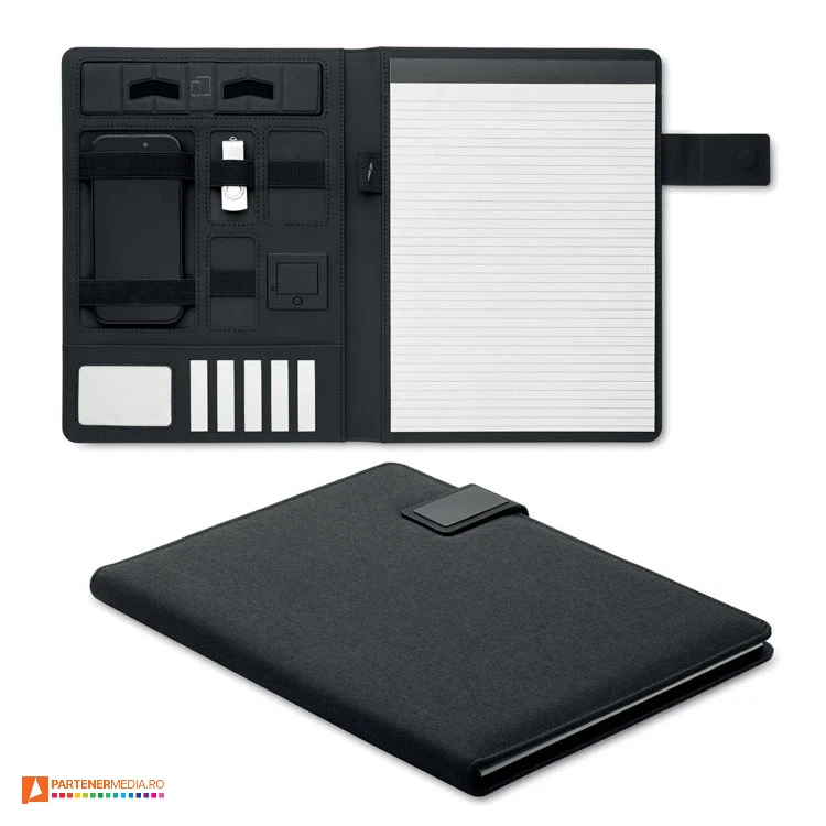 mape a4 de conferinta cu powerbank incorporat mo2495 poza 1