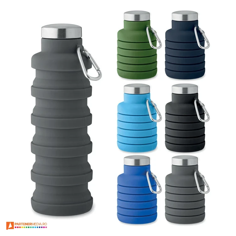sticle sport pliabile de 500 ml cu carabina mo2548 sticle sport pliabile de 500 ml cu carabina mo2548 poza 1