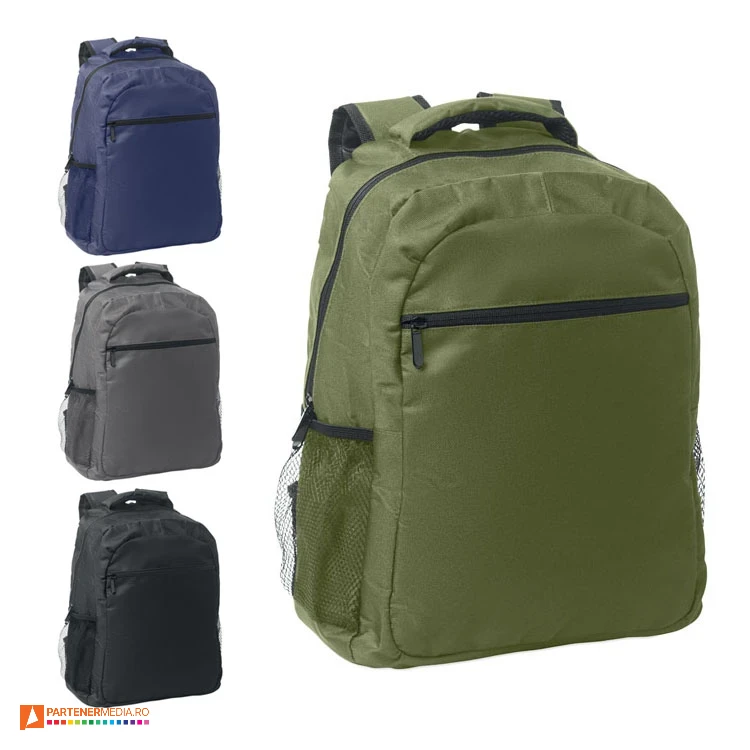 rucsacuri promotionale din poliester reciclat cu buzunar de laptop mo2559